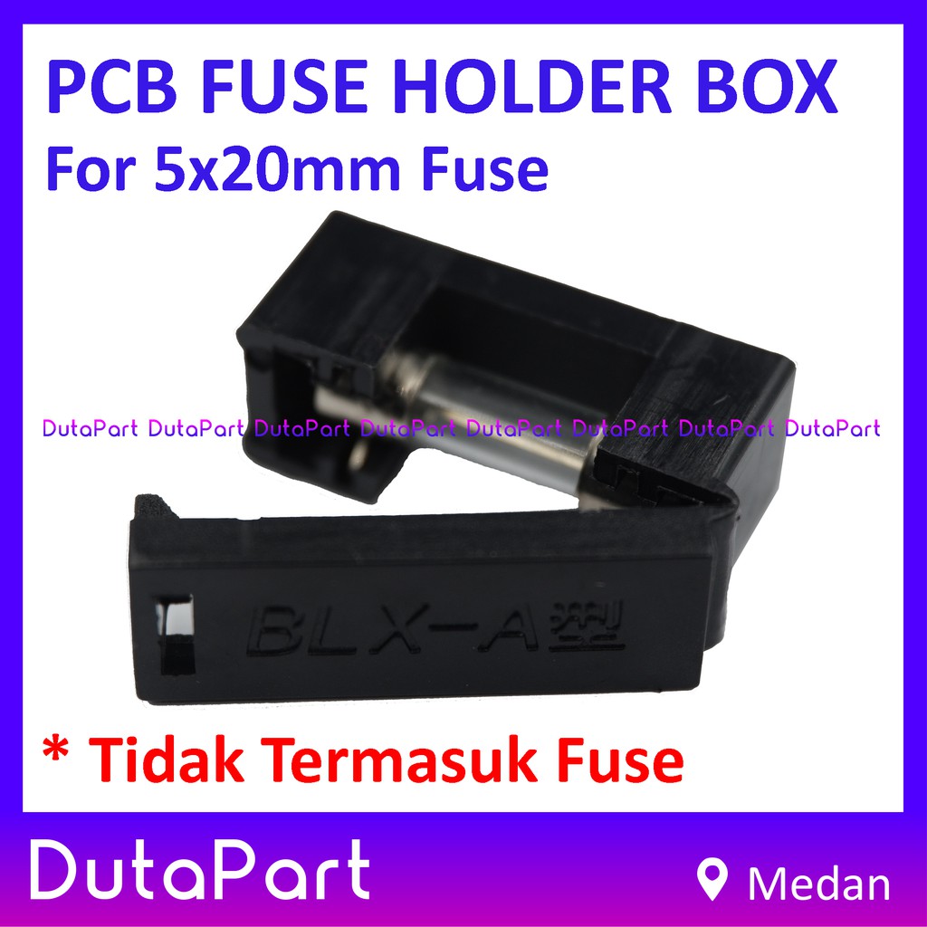 Jual PCB Mounting Fuse Holder Box Kotak Rumah Sekring Sekering 5x20mm