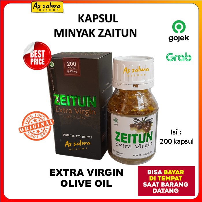 Jual Kapsul Minyak Zaitun Zeitun Extra Virgin Olive Oil 200 Kapsul