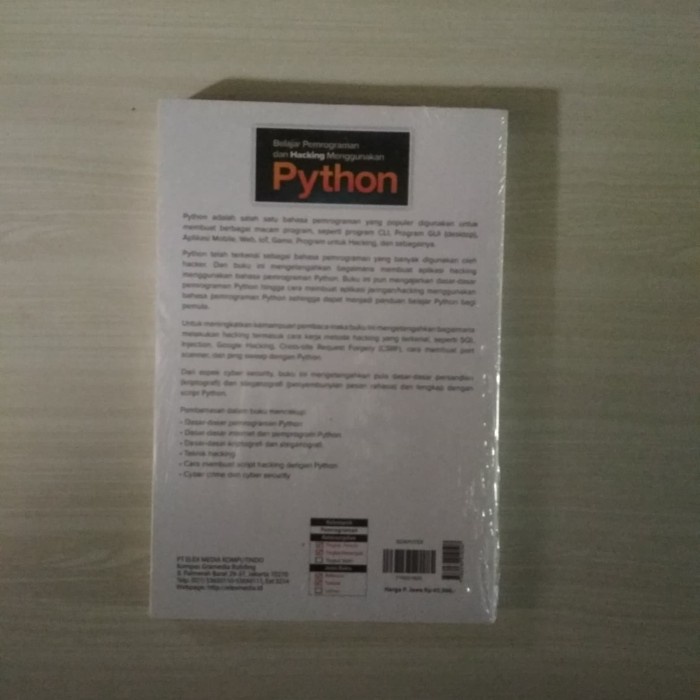 Jual NEW BUKU SAKTI HACKER BELAJAR PEMOGRAMAN DAN HACKING MENGGUNAKAN
