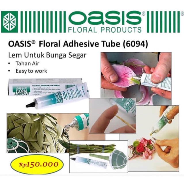 Jual Oasis floral adhesive cold glue lem dingin bunga anti air barang