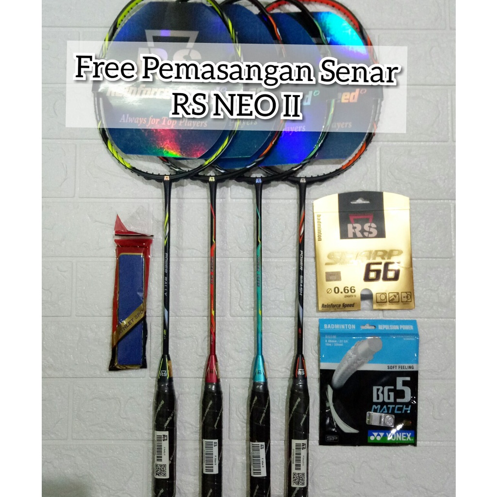 Jual Raket Badminton RS POWER SMASH/RALLY/PURE/MAX ORIGINAL 100