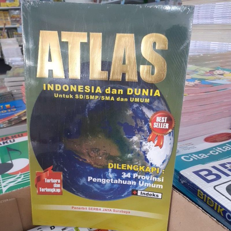 Jual BUKU ATLAS INDONESIA DAN DUNIA UNTUK SD SMP SMA DAN UMUM