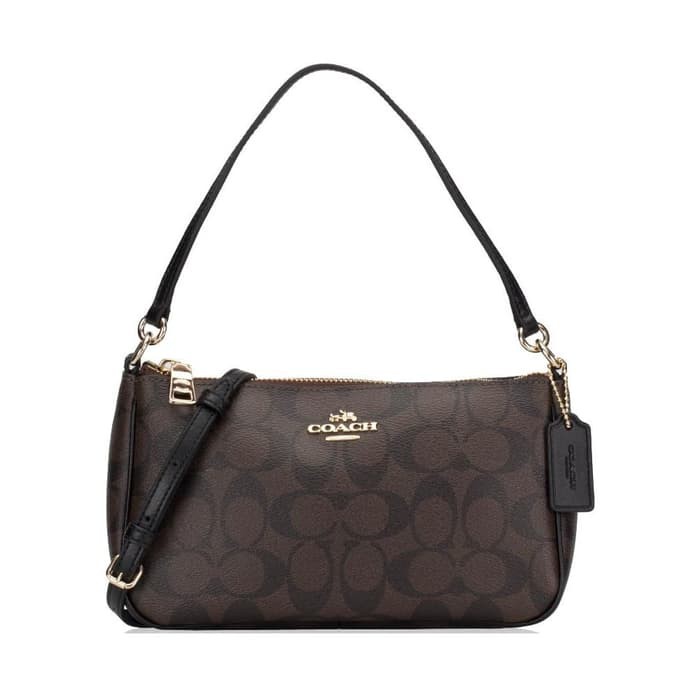 Jual Coach Top Handle Pouch In Signature Tas Coach Pouch ORIGINAL