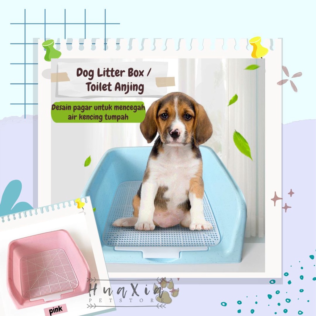 Jual Dog Litter Box / Toilet Anjing / Pet Pee Poop Training Pad Tray