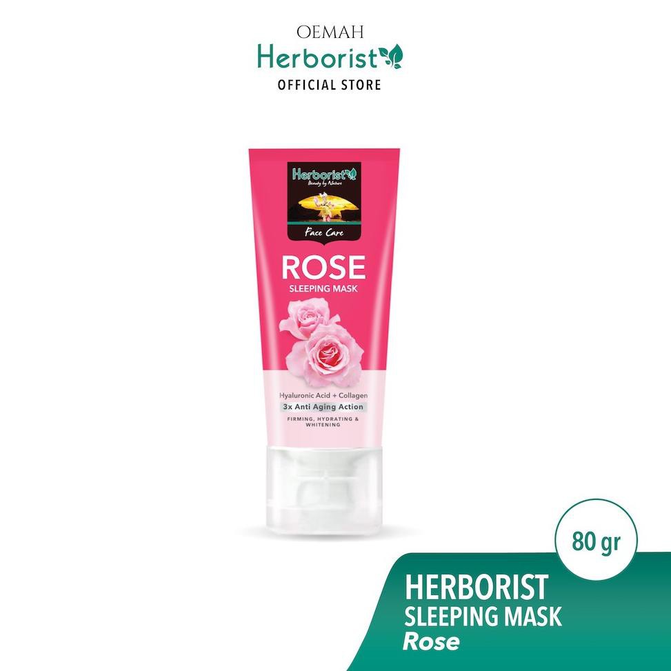 Jual Herborist Rose Sleeping Mask 80 g Shopee Indonesia