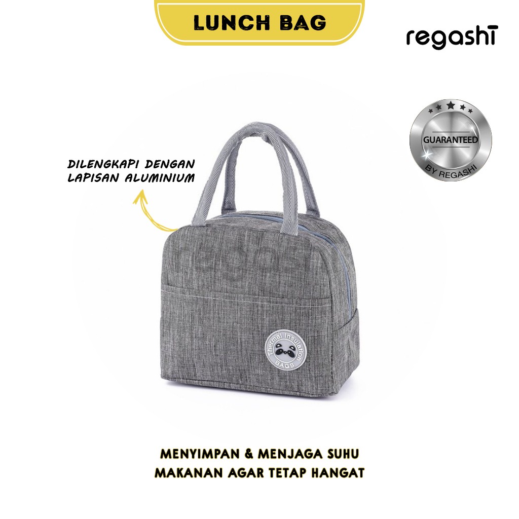 Jual Regashi Tas Bekal Anti Air Makanan Bento Elegan Aluminium Foil