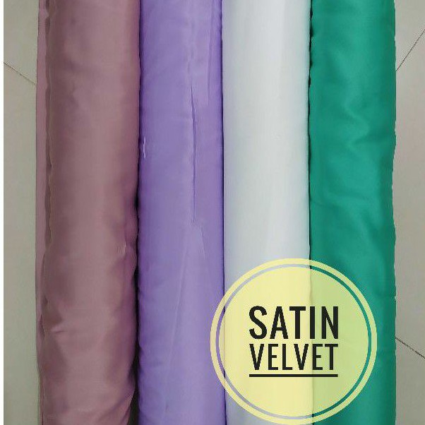Jual Kain Velvet Satin Rosela Rosella lebar 140cm Shopee Indonesia