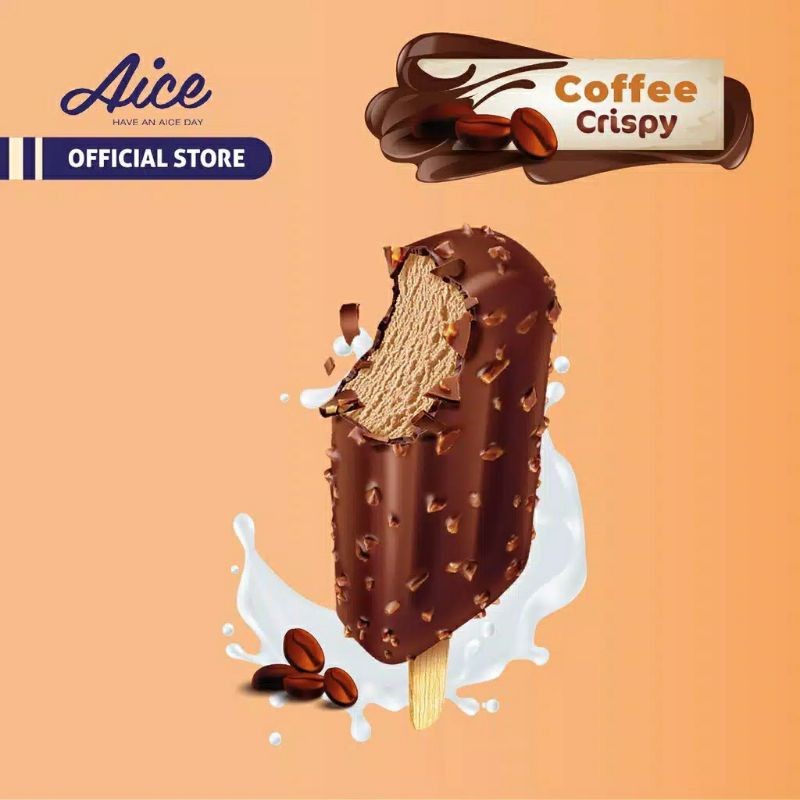 Jual Aice Ice Cream Coffee Crispy ( 1 karton = 40 Pcs) Shopee Indonesia