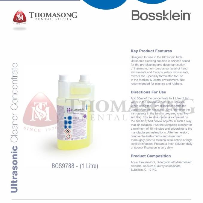 Jual BOSSKLEIN ULTRASONIC CLEANER LIQUID 1 LITRE Shopee Indonesia