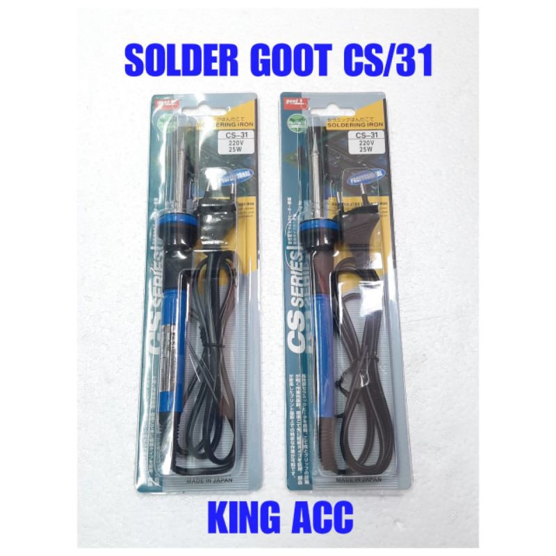 Jual TOOLS SOLDER TANGAN GOOT SOLDERING IRON CS31 GRADE B 25W Shopee