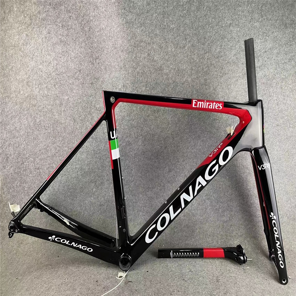 Jual DISC Brake Colnago V3RS Emirates frame Carbon Road Bike Frame Glossy BB86 10 colors