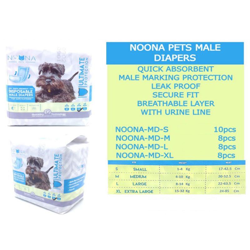 Jual Noona Pets Disposable Male Diapers /Pampers Popok Anjing Kucing