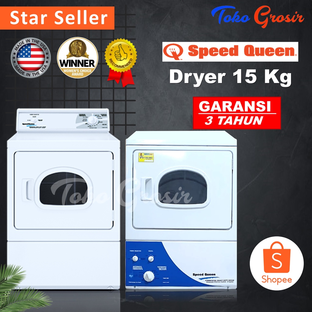 Jual SPEED QUEEN MESIN PENGERING LAUNDRY / DRYER LAUNDRY GAS LDL3TRWW301NW KAPASITAS 15KG