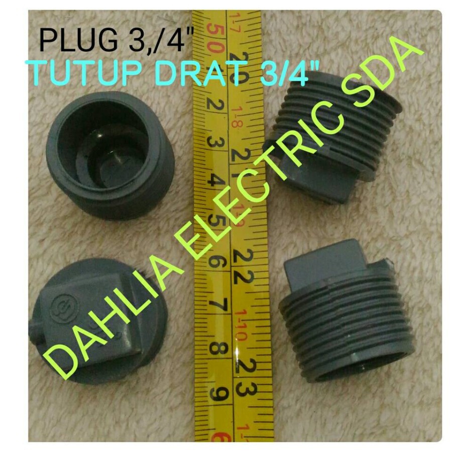 Jual PLUG DRAT LUAR 3/4 INCH PVC Shopee Indonesia
