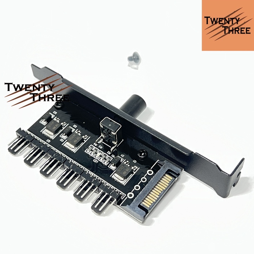 Jual FAN HUB SPEED CONTROLLER 6 PORT 3PIN 4PIN PWM KIPAS CASING COOLING