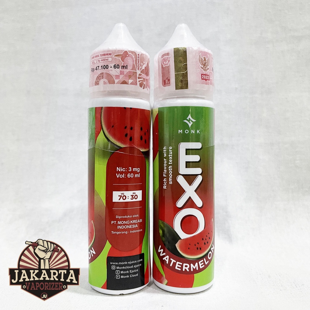 Jual EXO WATERMELON 60ML 3MG BY MONK Shopee Indonesia