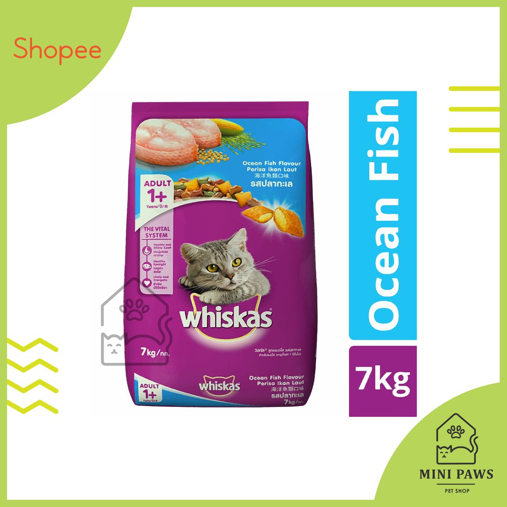 Jual Whiskas Adult/Dewasa Ocean Fish (7kg) Shopee Indonesia