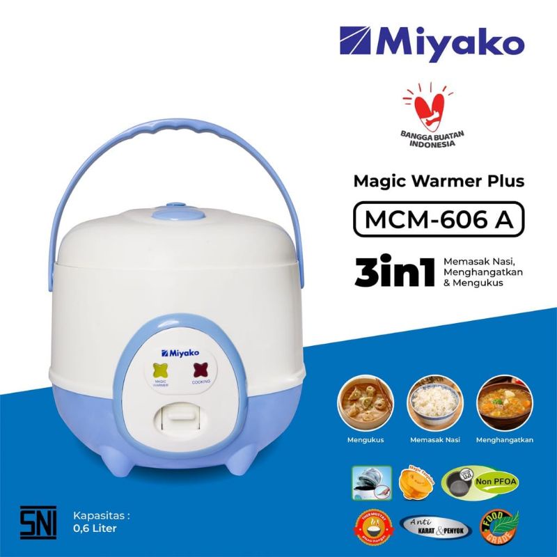 Jual Miyako PSG 607 ,Mcm 609, Mcm 606 A, rice cooker mini kapasitas 0