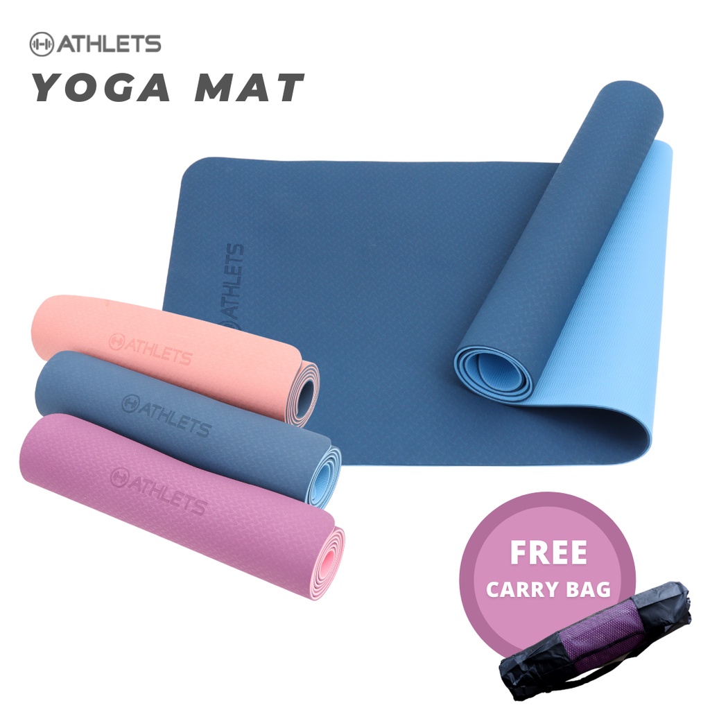 Jual Yoga Mat / Matras Yoga TPE Pilates Senam Premium Eco Friendly Shopee Indonesia