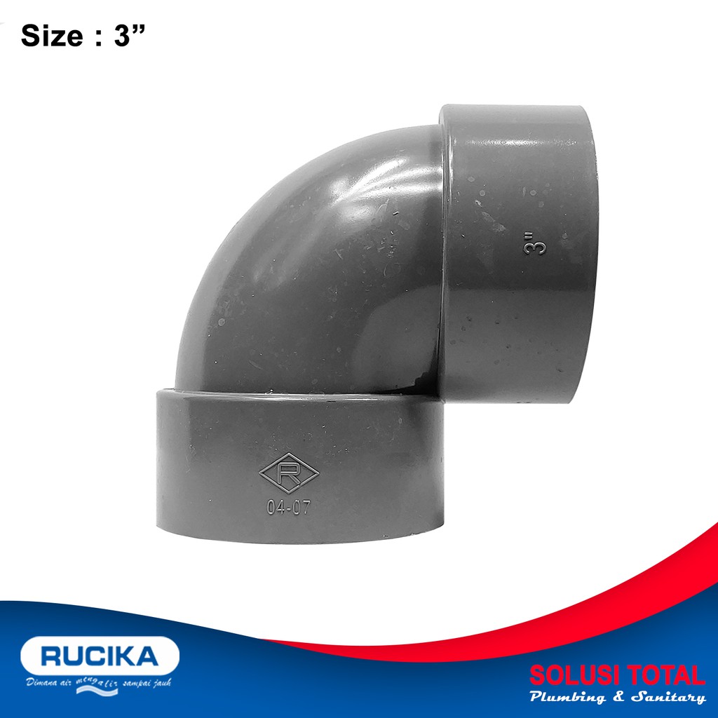 Jual Knee D 3" RUCIKA / Elbow D 3 Inch PVC Rucika Shopee Indonesia