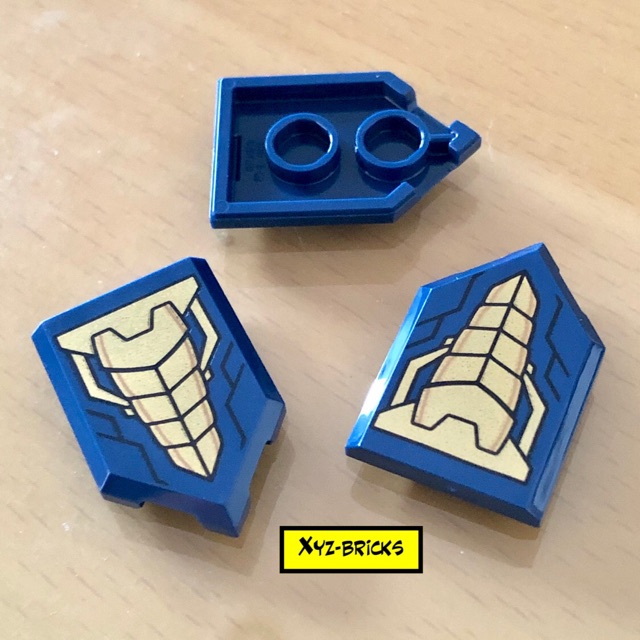 Jual LEGO PARTS 6288585 Printed Flat Tile 2x3 No. 1 Earth Blue