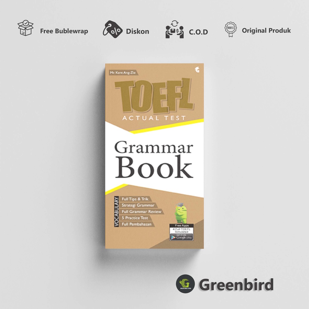 Jual BUKU BAHASA INGGRIS TOEFL ACTUAL TEST GRAMMAR BOOK Shopee