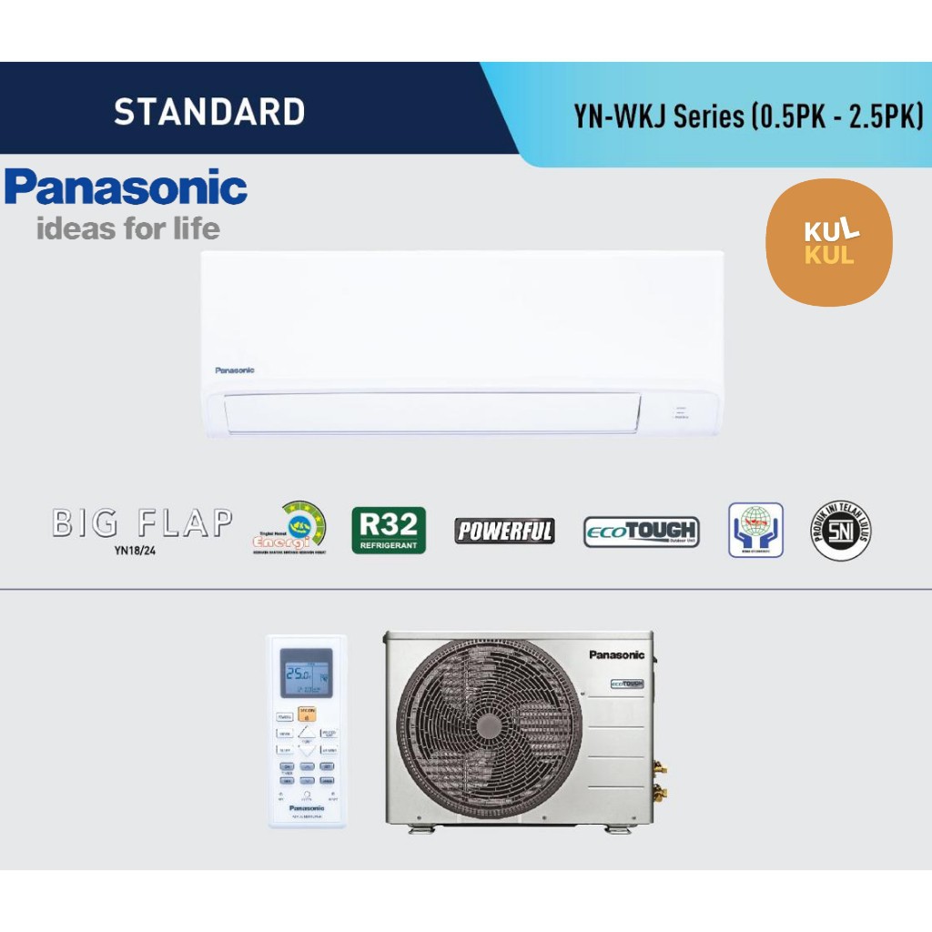 Jual AC Panasonic CS/CU YN9WKJ Standard 1 PK R32 UNIT ONLY