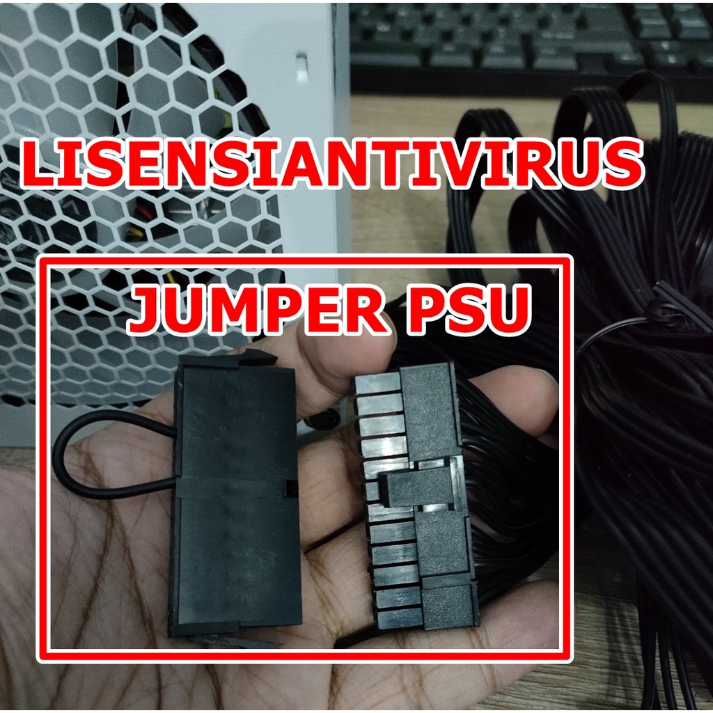 Jual Jumper 24 pin PSU ATX JUMPER PSU TOMBOL ON PSU POWER ON POWER