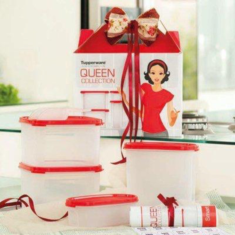 Jual Tupperware Queen collection / tupperware merah / toples tupperware