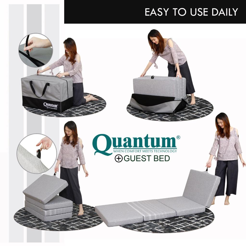 Jual QUANTUM GUEST BED 4Fold 80 x 200 PREMIUM EXTRA BED KASUR LIPAT