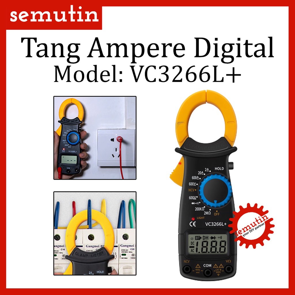Jual Tang Ampere Digital VC3266L NCV / Clamp Meter VC 3266 L