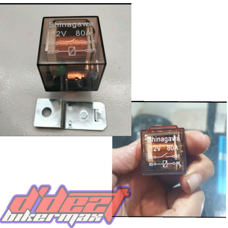 Jual RELAY 4 KAKI 12 VOLT 80 AMPERE RELAY KLAKSON LAMPU ALARM MOTOR