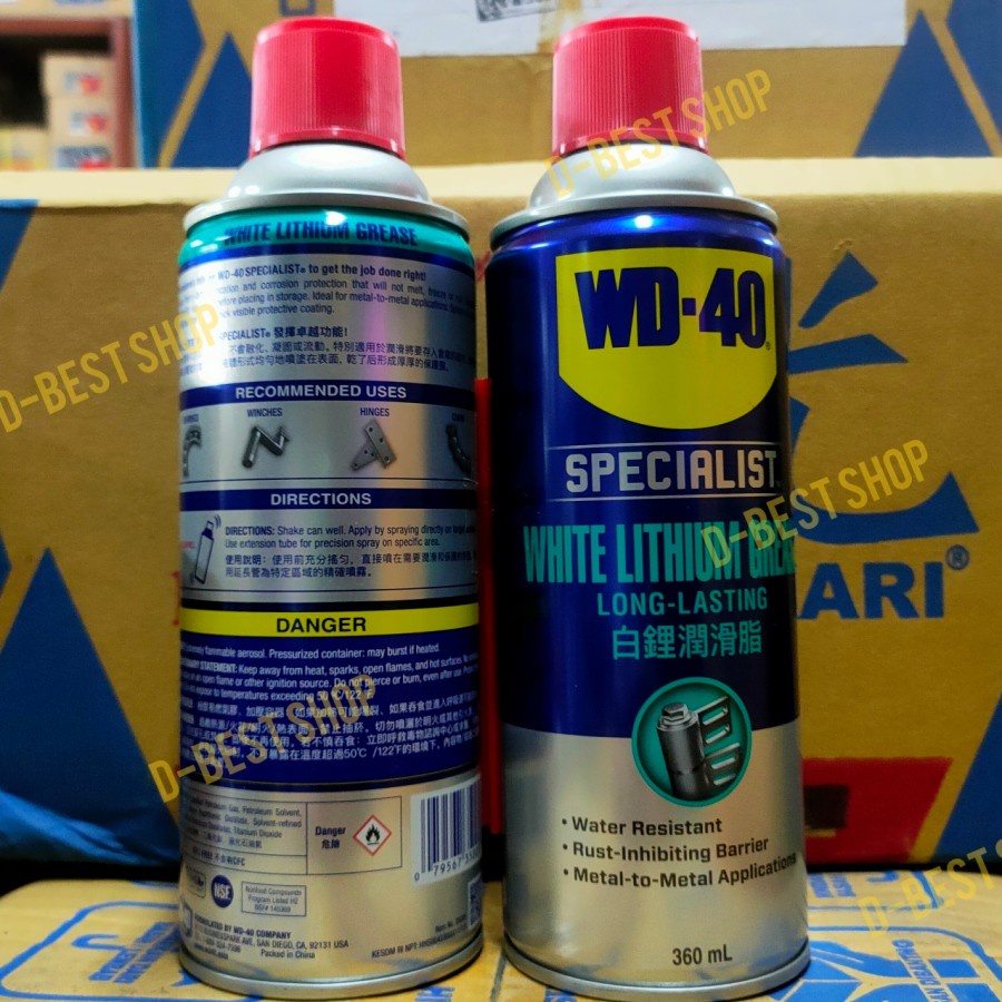 Jual WD 40/ WD40/ WD40 LITHIUM GREASE STEMPET SPRAY PELUMAS BEARING