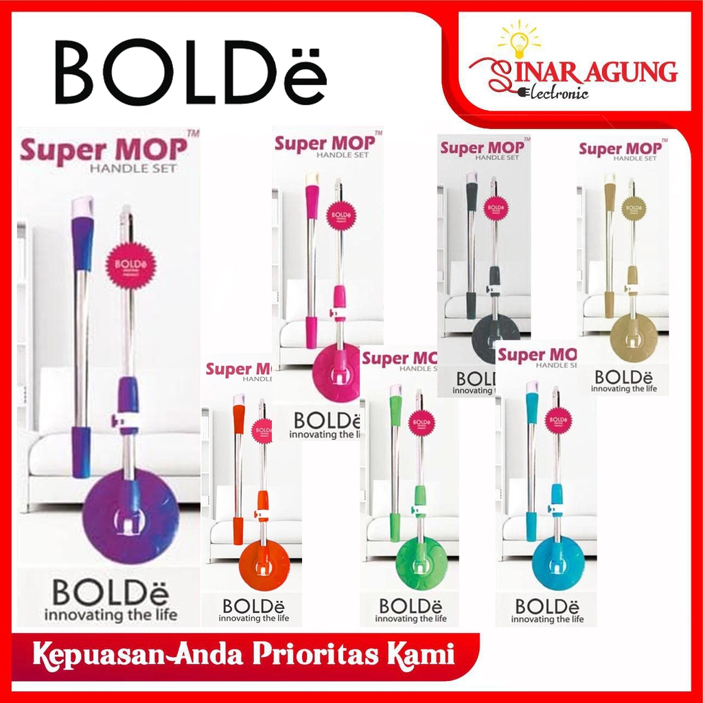 Jual [COD] HANDLE SET SUPERMOP TONGKAT GAGANG DAN KEPALA MOP GIR SUPER