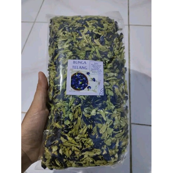 Jual Bunga telang kering 100 gram / Bunga talang / Bunga telang grade A