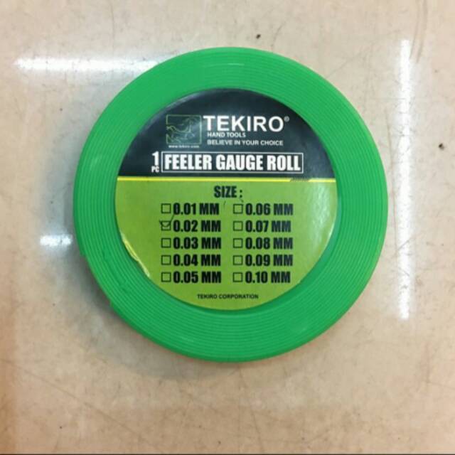 Jual TEKIRO FEELER GAUGE ROLL FULLER KALIPER CELAH Shopee Indonesia