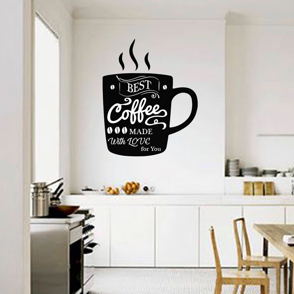 Jual Stiker Dinding Kopi Dekorasi Kafe Coffee wall decal Vinyl Cup of