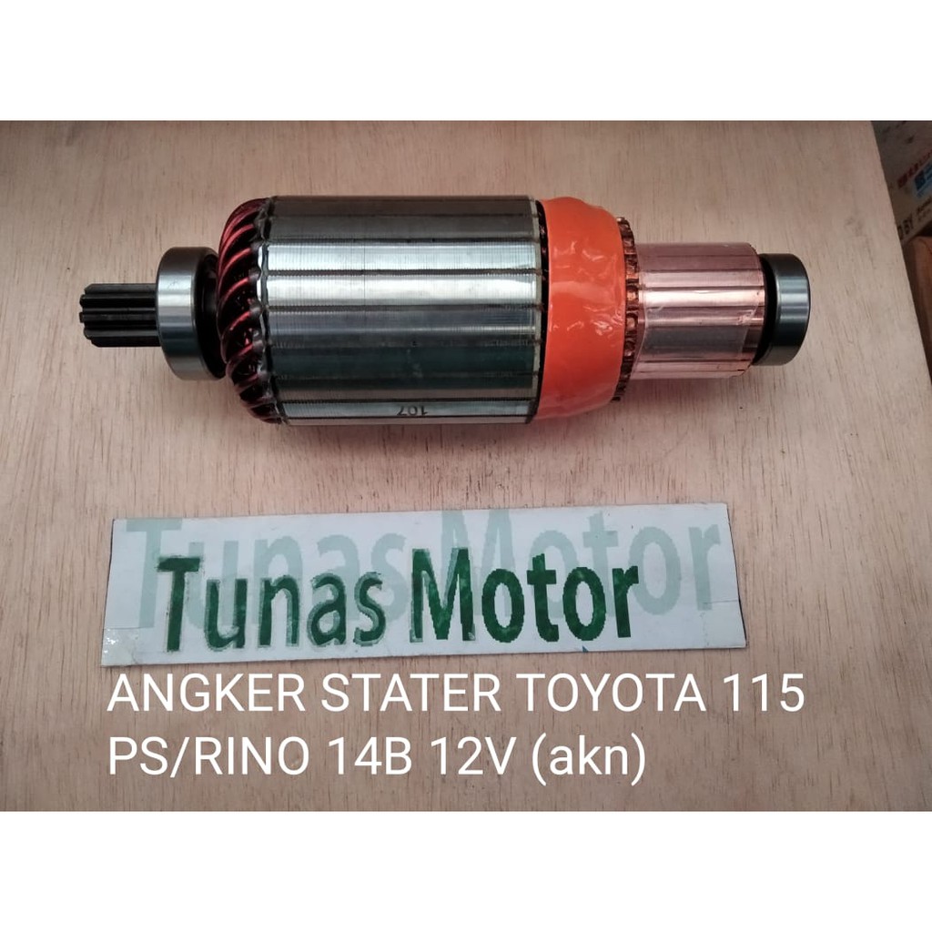 Jual Angker armature dinamo stater toyota rino 14b 115ps 12v Shopee