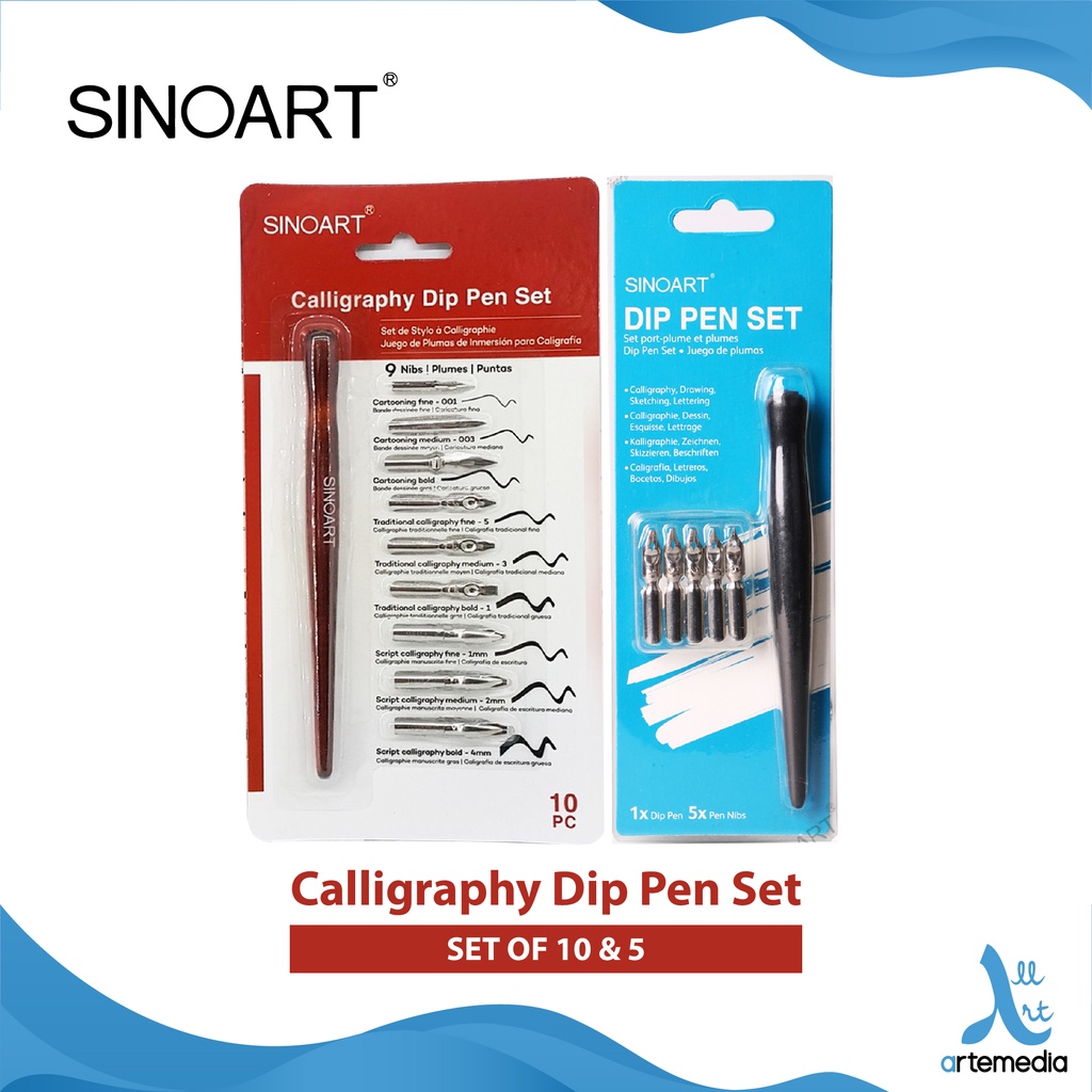 Jual Sinoart Calligraphy Dip Pen Set Shopee Indonesia