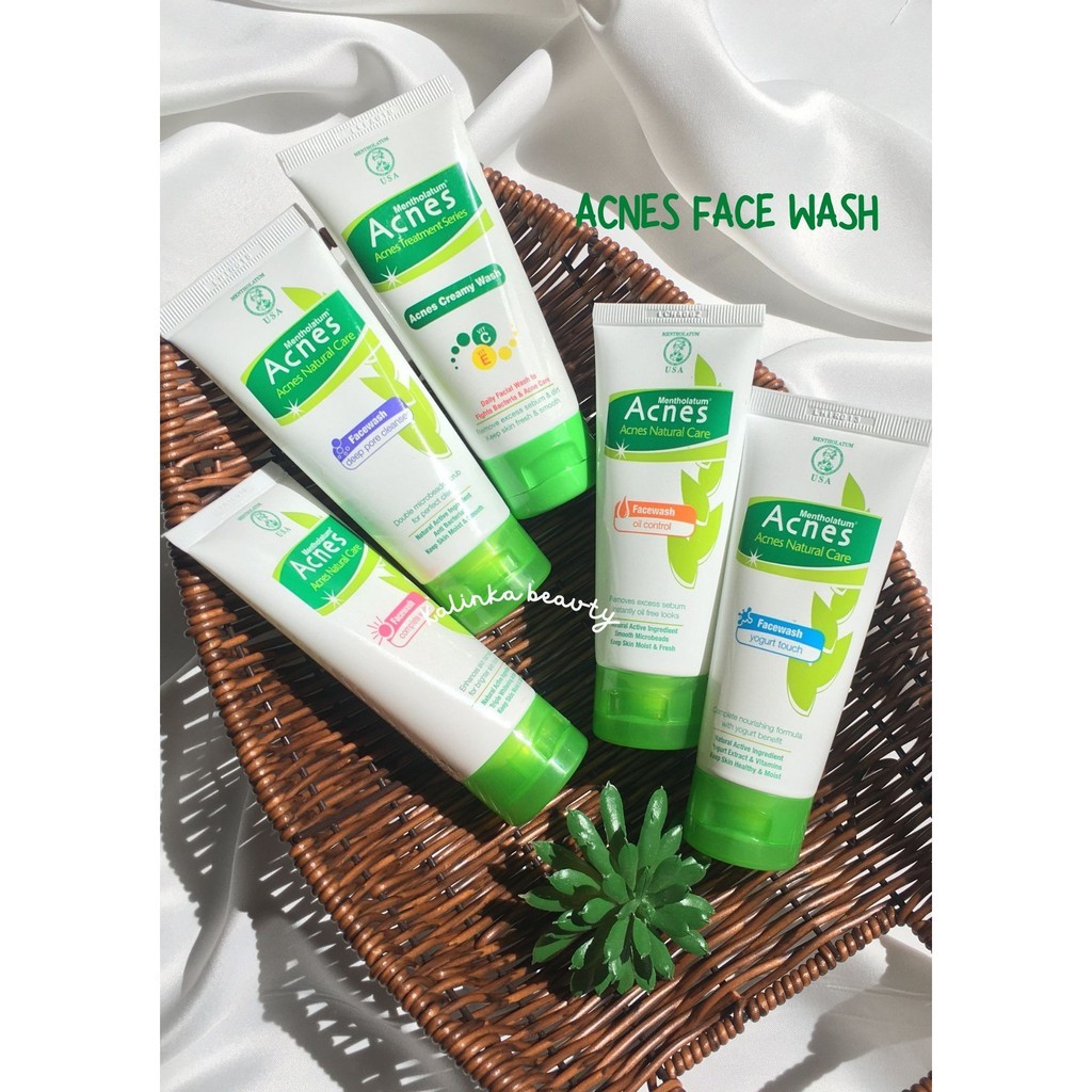 Jual ACNES FACE WASH CREAMY WASH/ YOGURT TOUCH/DEEP WHITE/OIL CONTROL (ORIGINAL