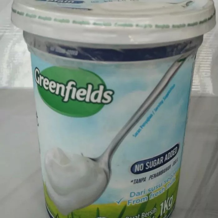 Jual Yogurt Greenfield Plain no sugar 1kg Shopee Indonesia