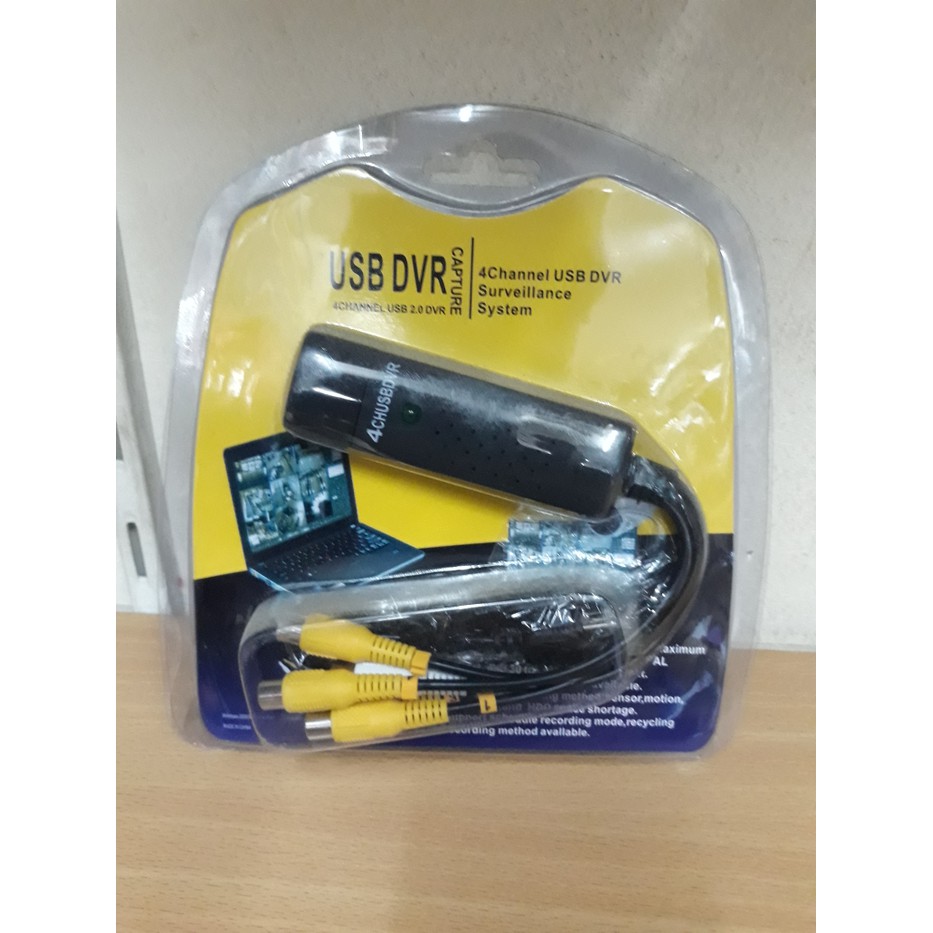 Jual USB To AV RCA Easy Capture USB 2.0 DVR 4 Channel Shopee Indonesia