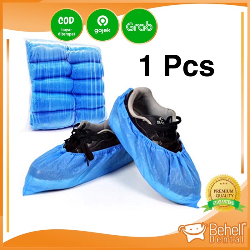 Jual Cover shoes PLASTIK sarung sepatu disposable APD shoe cover medis