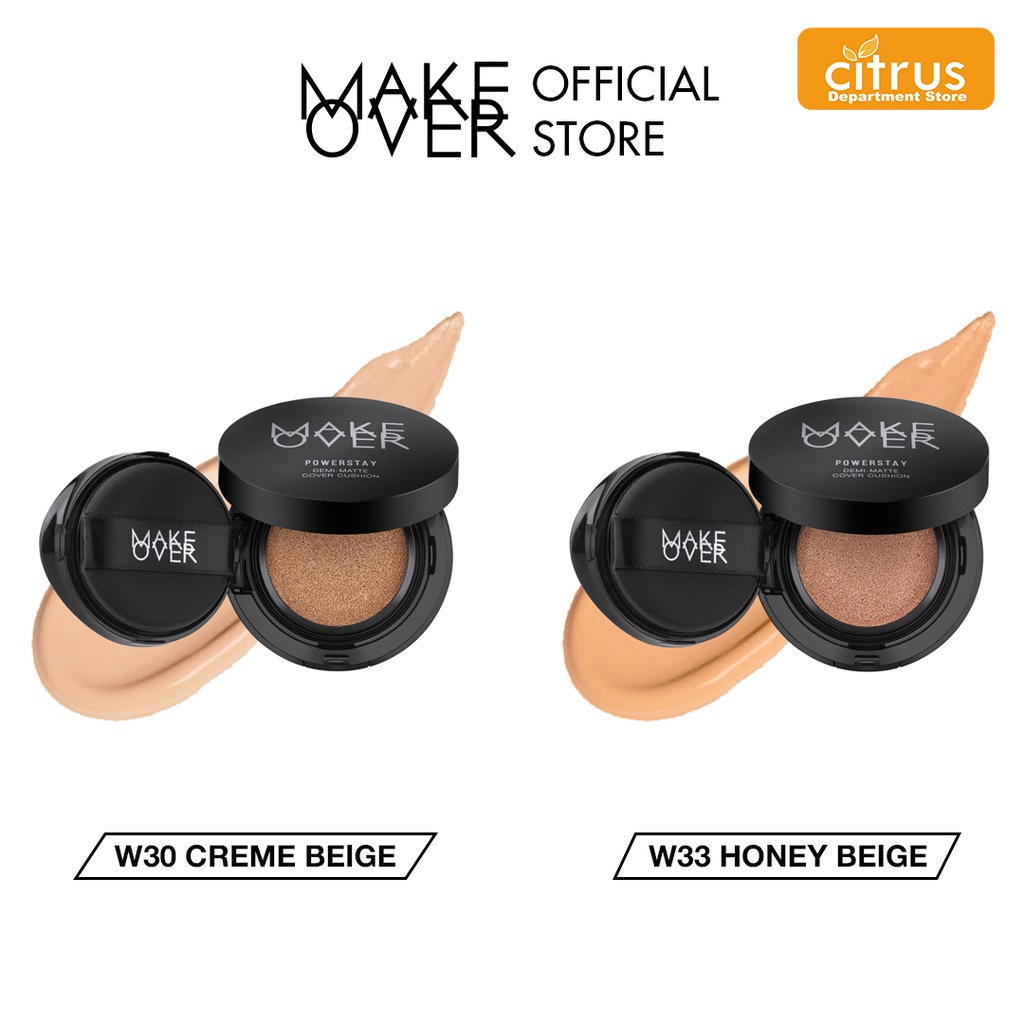 Jual MAKE OVER Powerstay DemiMatte Cover Cushion 15 g Shopee Indonesia