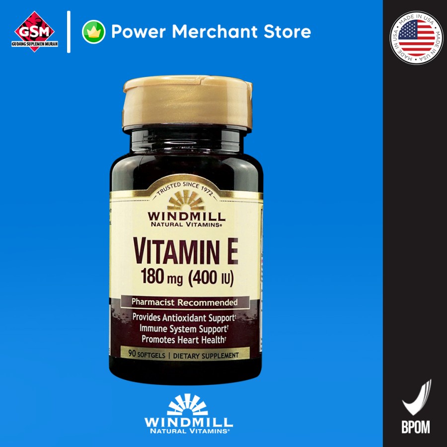 Jual Windmill Vitamin E 180mg 400 IU Shopee Indonesia