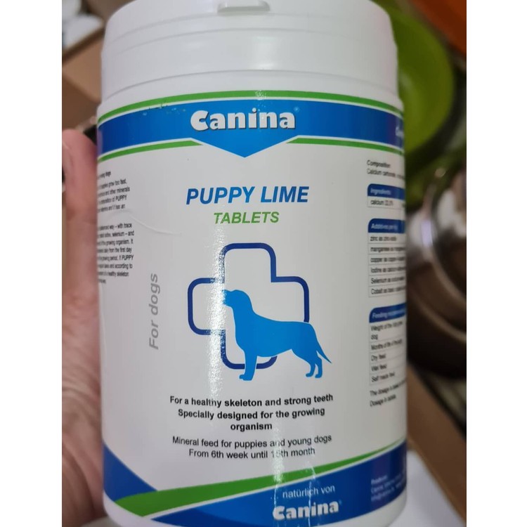 Jual Canina Puppy Lime Tablets Vitamin Tulang Shopee Indonesia