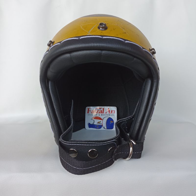 Jual Helm Slim Head Custom Api Jelek Patina Shopee Indonesia
