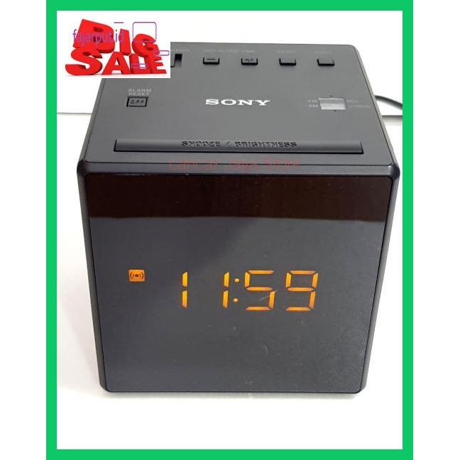 Jual 35G7Gu0 Radio Fm/Am Clock Digital Sony IcfC1 Radio Digital Icf