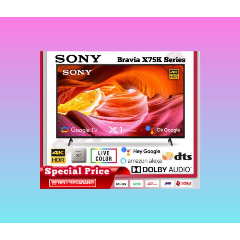 Jual SONY 43X75K SMART TV UHD 4K 43INCH GOOGLE TV KD43X75K 43X75 X75