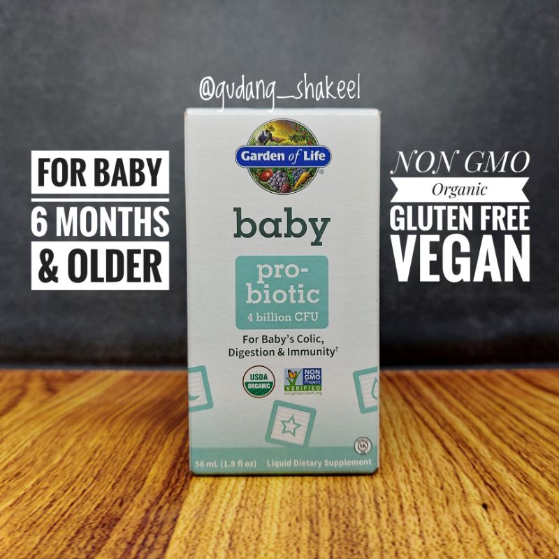Jual Garden of Life Baby Probiotic 4 billion CFU 56 ml Shopee Indonesia